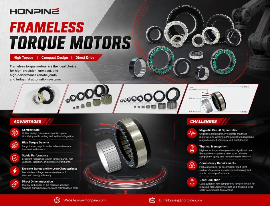 Advantages and Challenges of Frameless Torque Motors