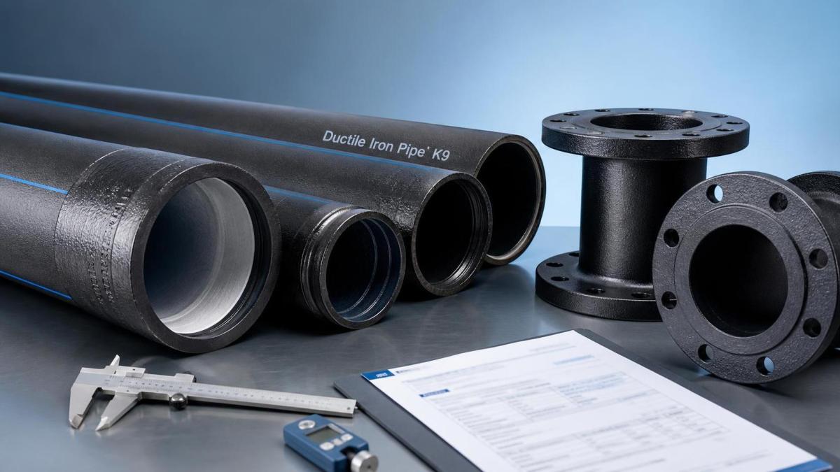 How to Verify Ductile Iron Pipe K9 Quality Before Acceptance Cách kiểm tra chất lượng ống gang dẻo K9 trước khi nghiệm thu