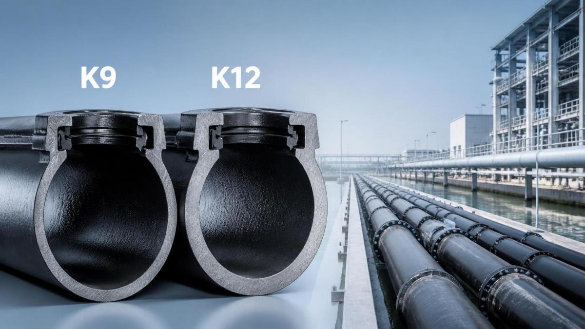 Ductile iron pipe K9 and K12 difference Sự khác biệt giữa ống gang cầu K9 và K12