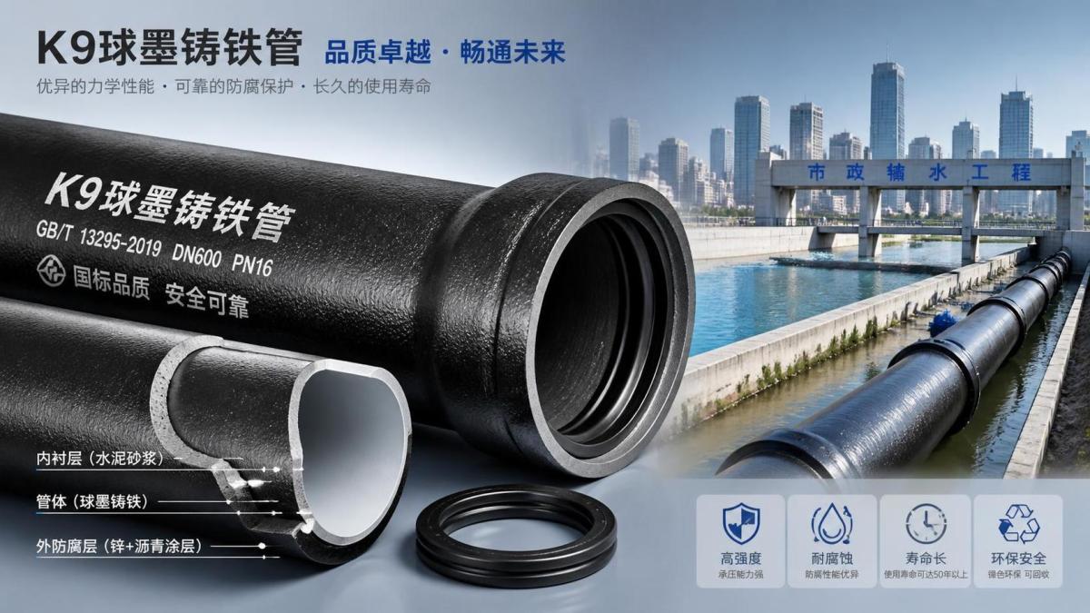 K9 Ductile Iron Pipe Specifications Thông số kỹ thuật ống gang cầu K9