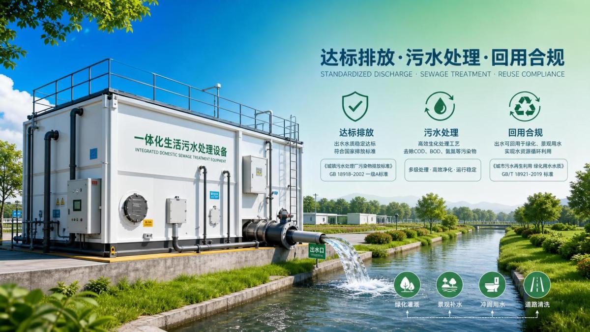 Which Discharge Standards Should Integrated Domestic Sewage Treatment Equipment Meet? Which Discharge Standards Should Integrated Domestic Sewage Treatment Equipment Meet?
