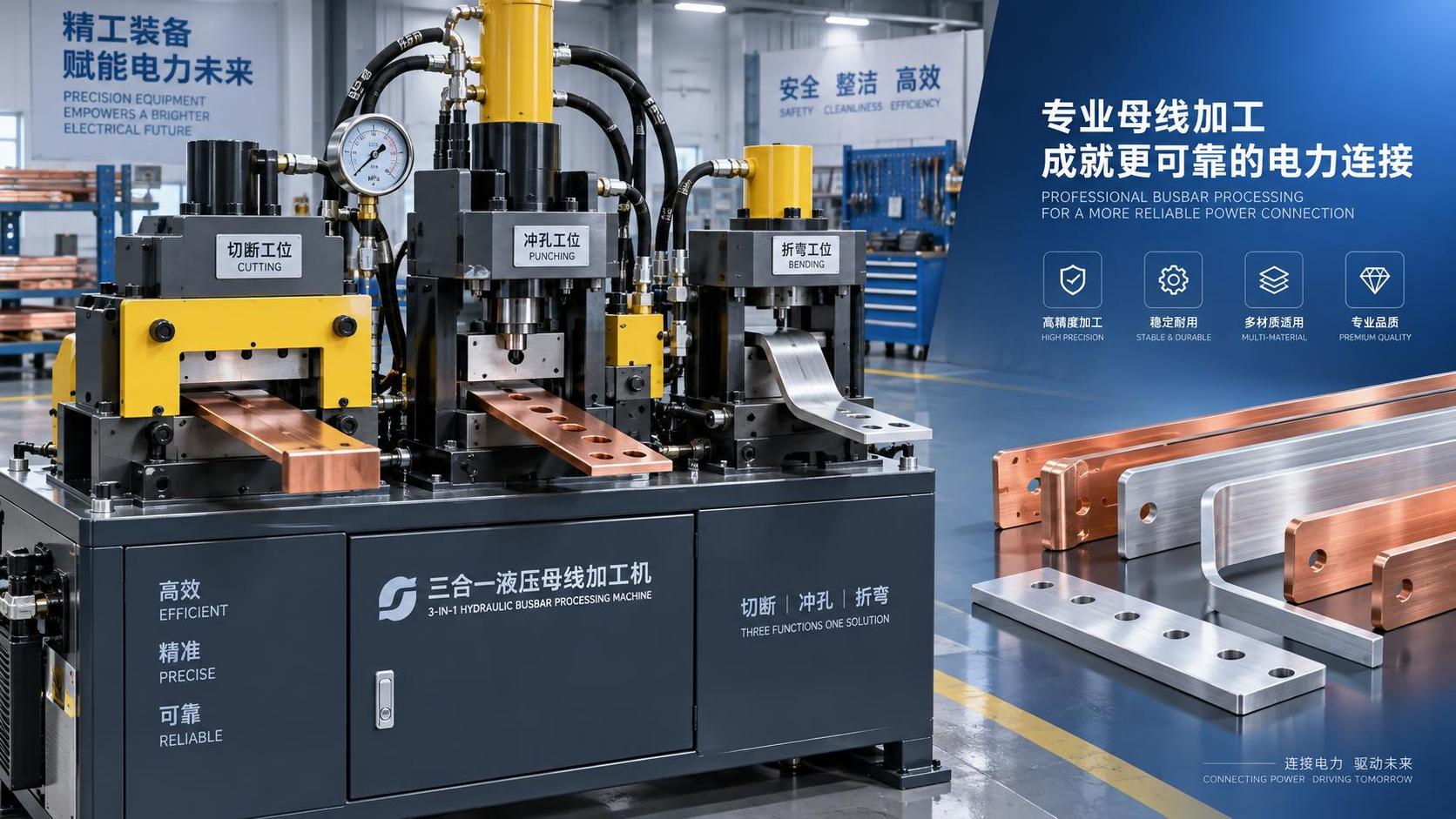 Điều gì quyết định giá máy gia công thanh cái 3 trong 1?