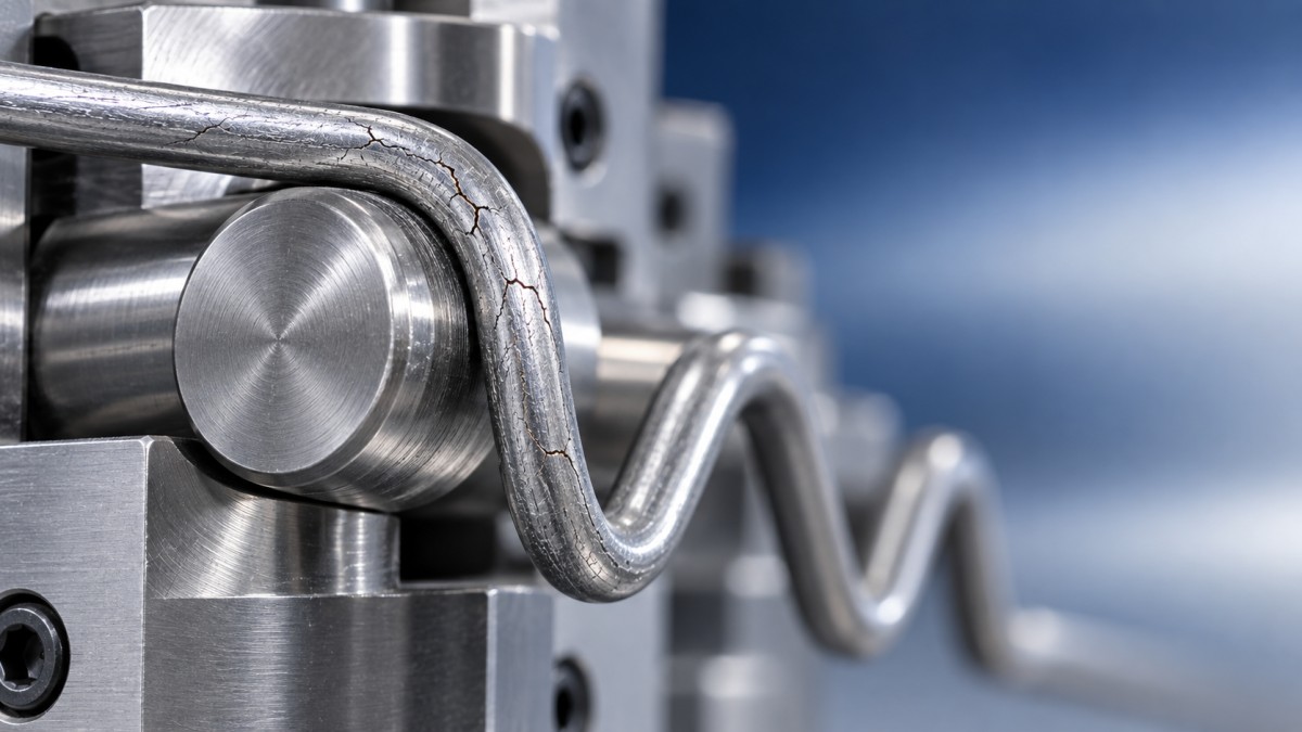 What causes alloy wire to crack during repeated bending Điều gì khiến dây hợp kim bị nứt khi uốn lặp lại