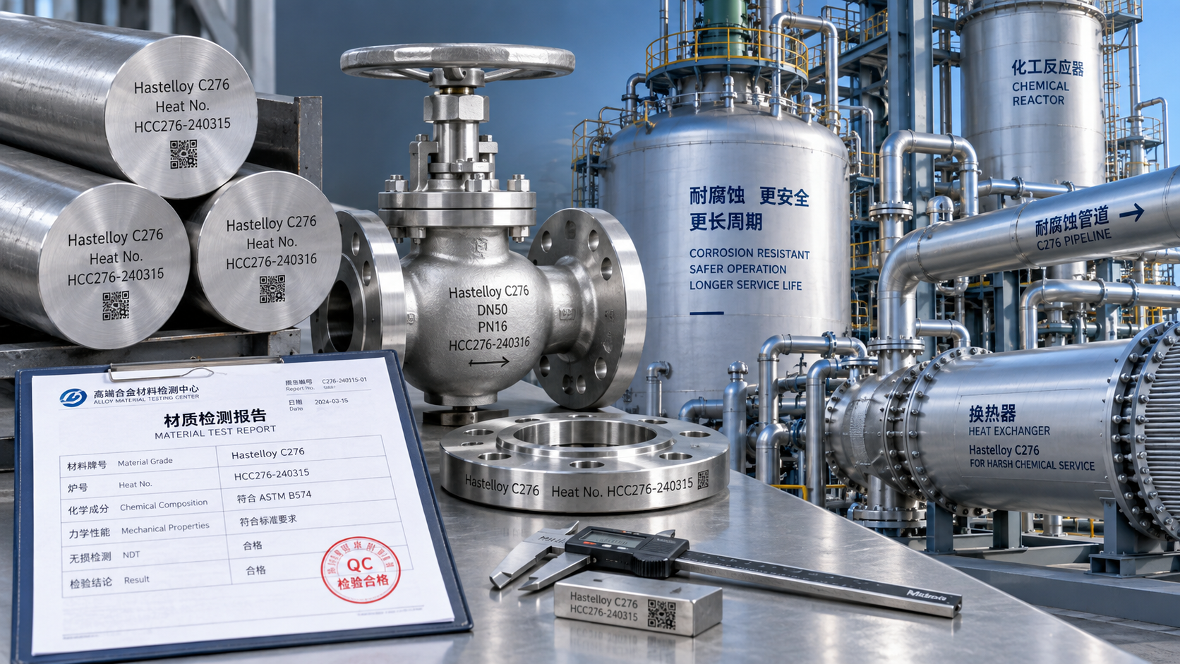 What to evaluate in a Hastelloy C276 manufacturer for chemical plants