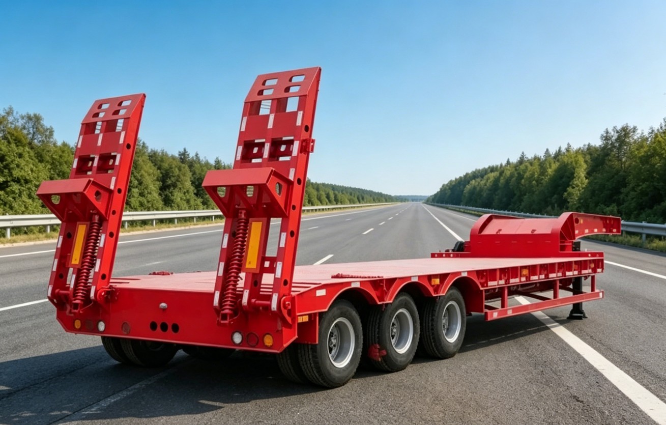 3 aks lowboy Trailer150 ton lowboy Trailer120 ton lowbed semi Trailer sale