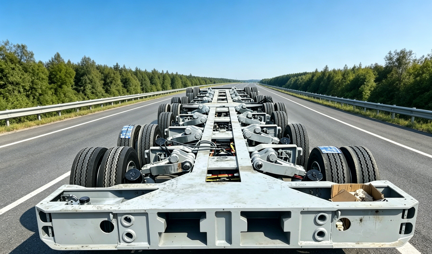 Semi Trailer Lowbed Multi Axle
