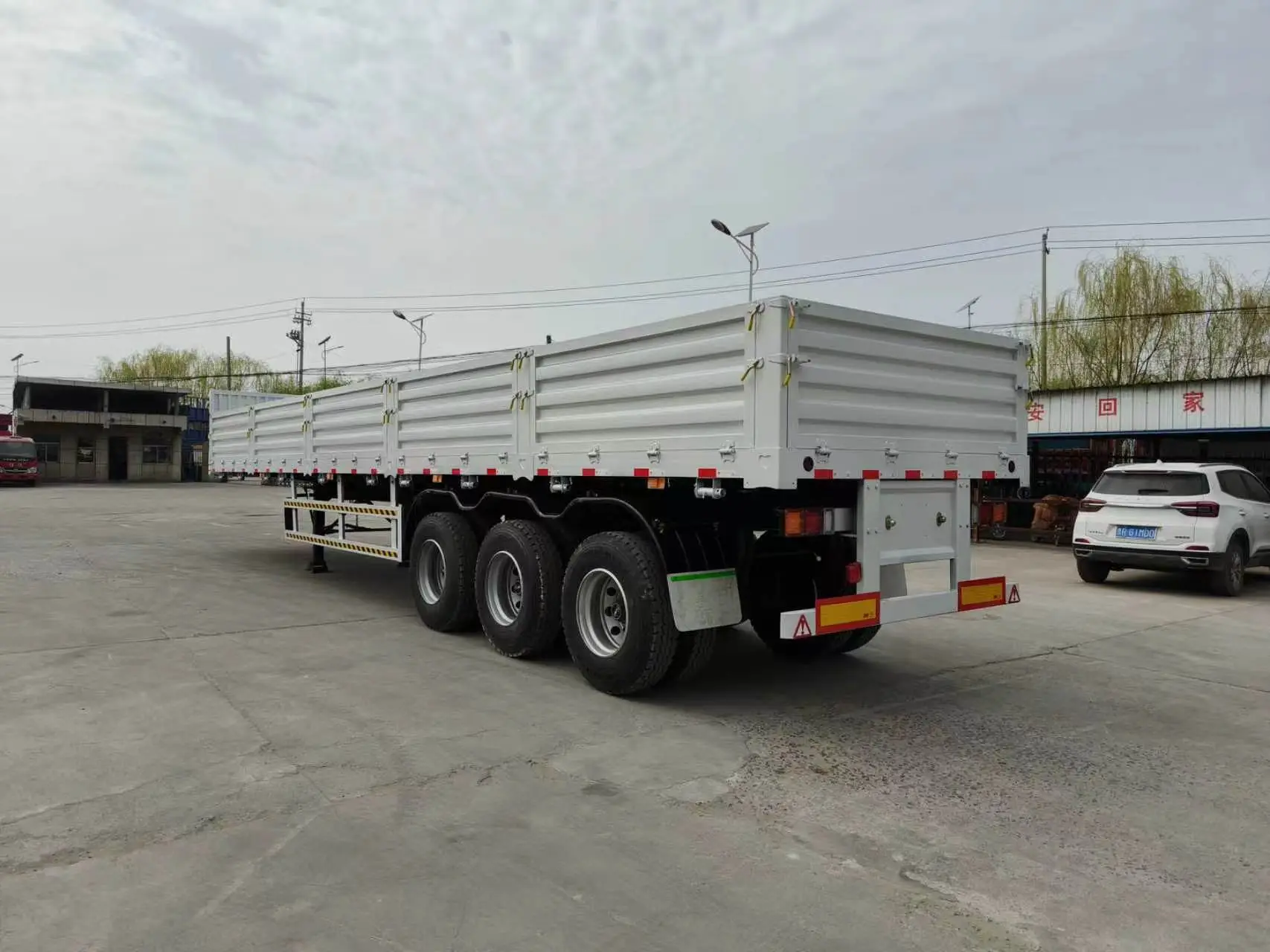 Trailer Semi Dinding Samping 3 Gandar