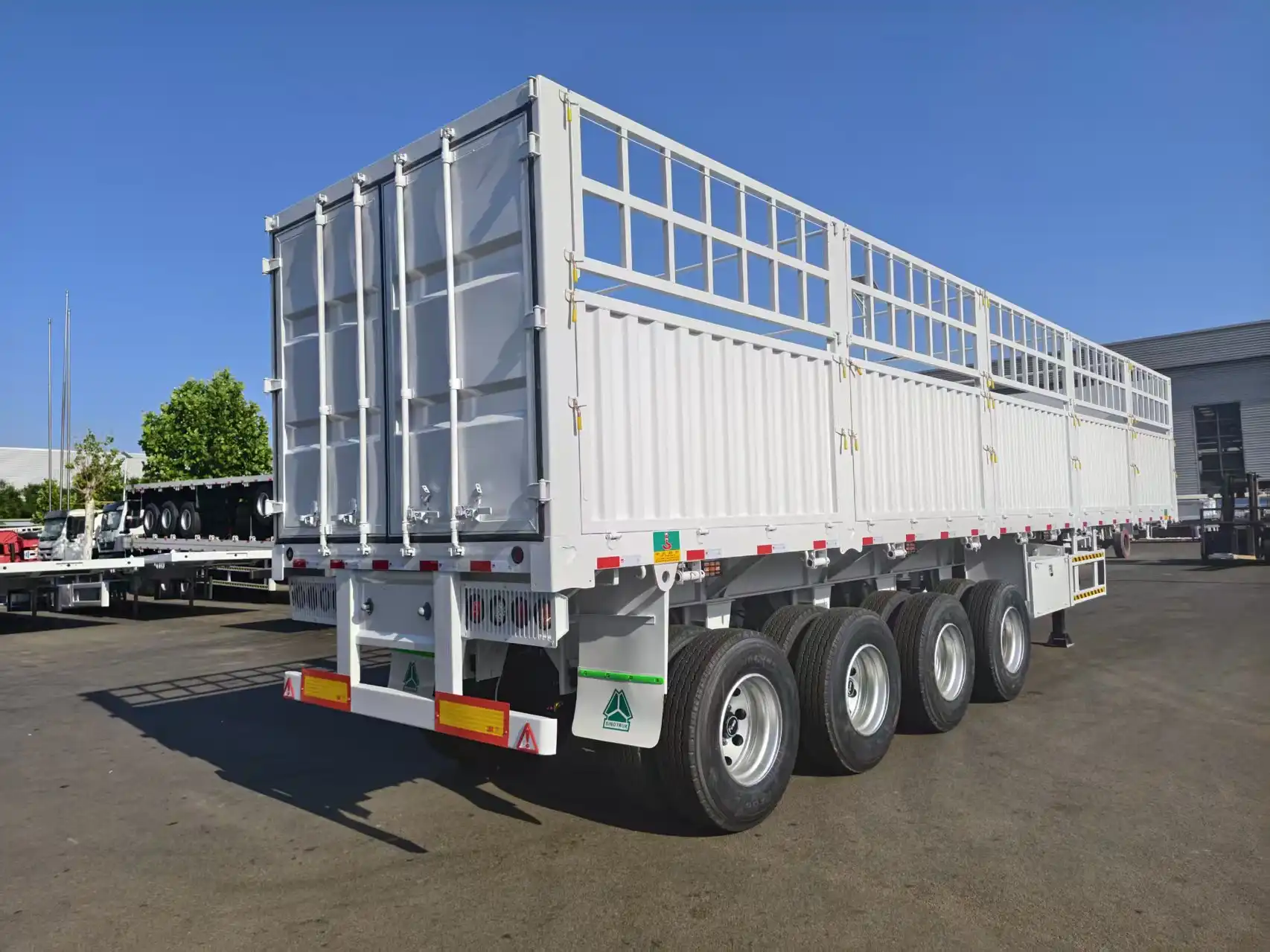 Semi Trailer Pagar Bukaan Seksi 4 Gandar