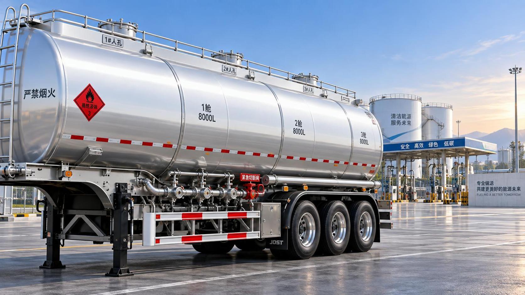 Apa yang menentukan biaya pembelian truk tangki bahan bakar gooseneck 3 gandar 60000L