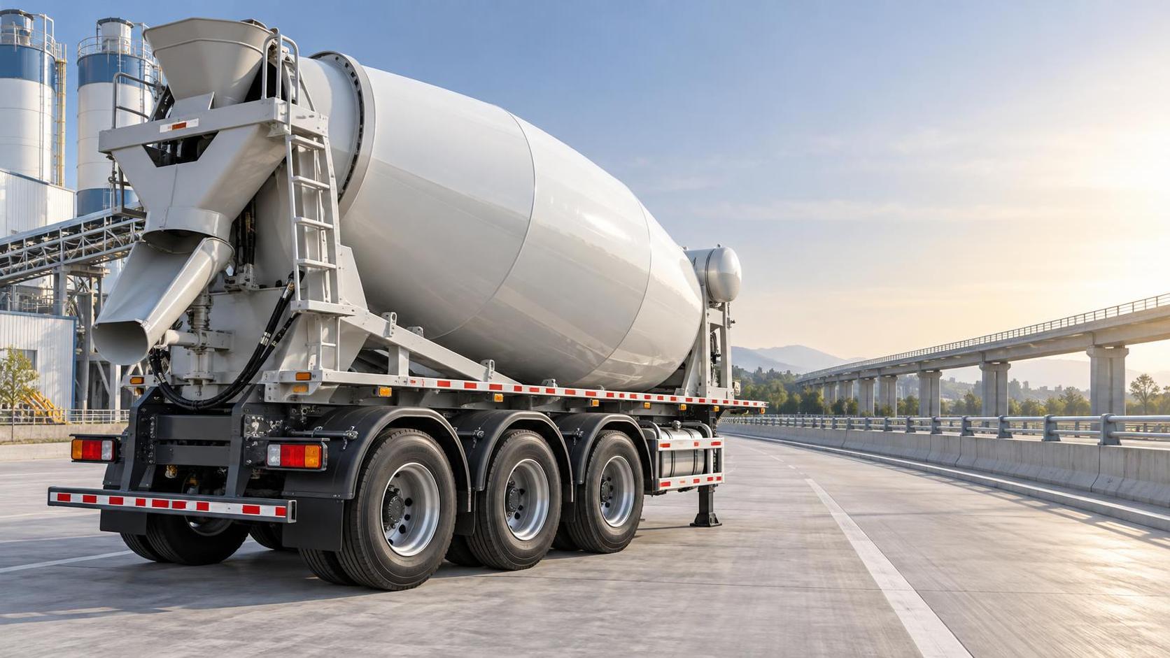 รถพ่วงผสมคอนกรีต 3 เพลาใช้ข้อจำกัดน้ำหนักบรรทุกเพลาใดบ้าง What axle load limits apply to a 3-Axle Concrete Mixer Trailer