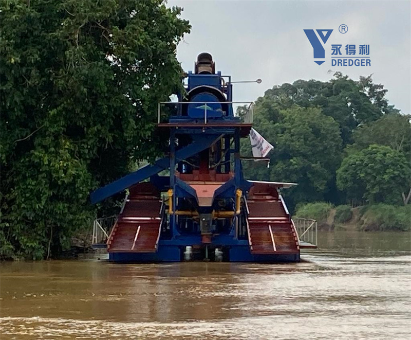 เรือขุดทองเพชรแบบโซ่ถัง 150TPH