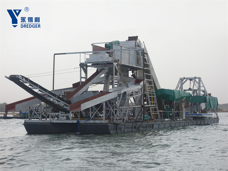 เรือขุดทองเพชรแบบโซ่ Bucket Chain