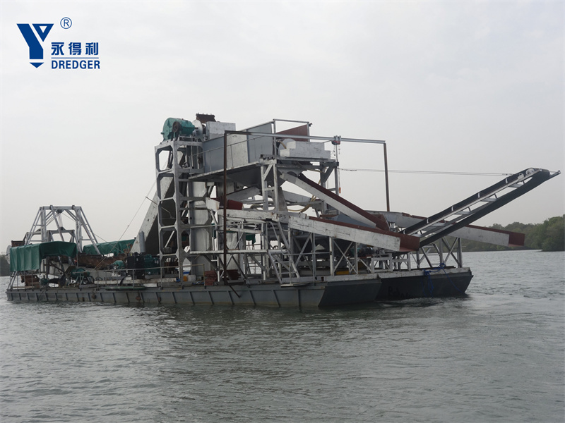 เรือขุดทองเพชรแบบโซ่ Bucket Chain