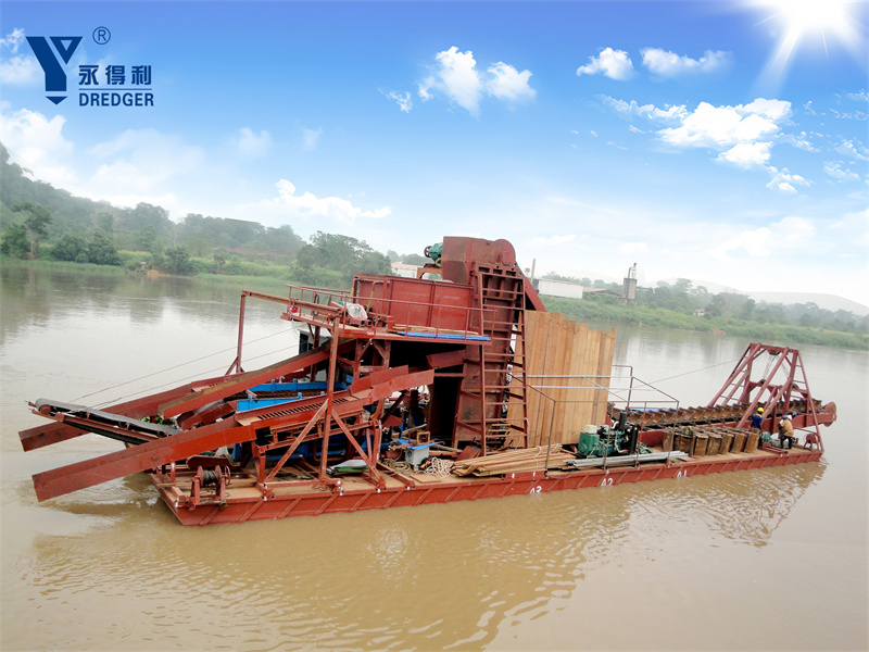 เรือขุดทองเพชรแบบโซ่ Bucket Chain
