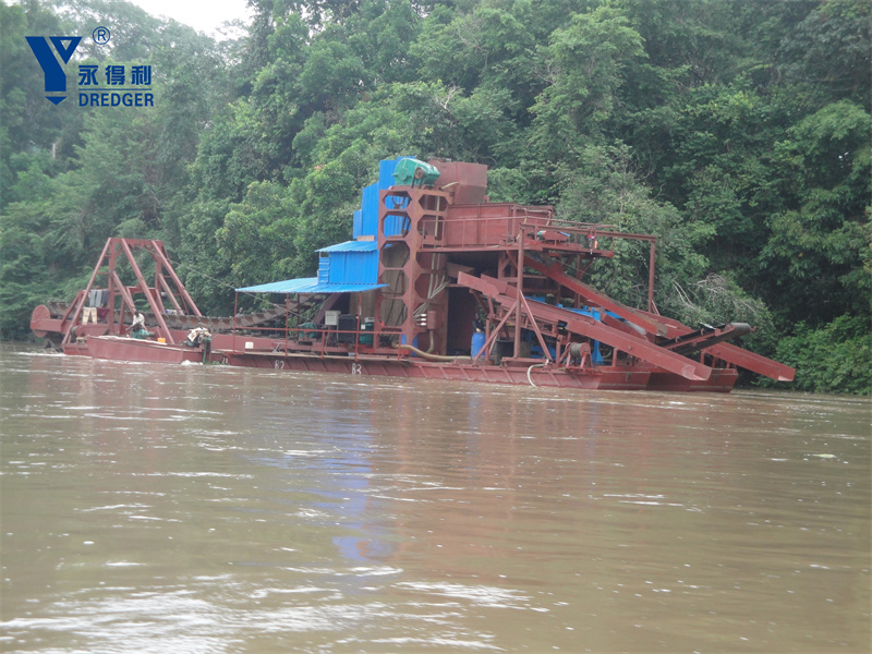 เรือขุดทองเพชรแบบโซ่ Bucket Chain