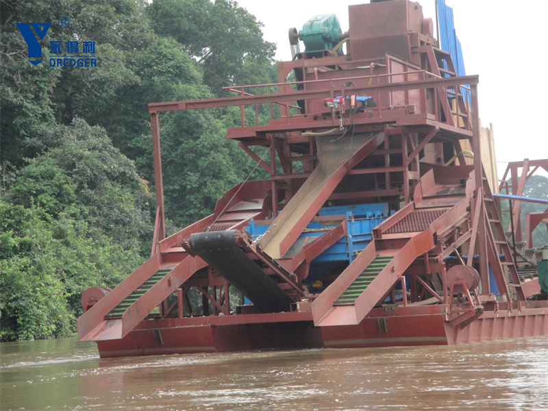 เรือขุดทองเพชรแบบโซ่ Bucket Chain