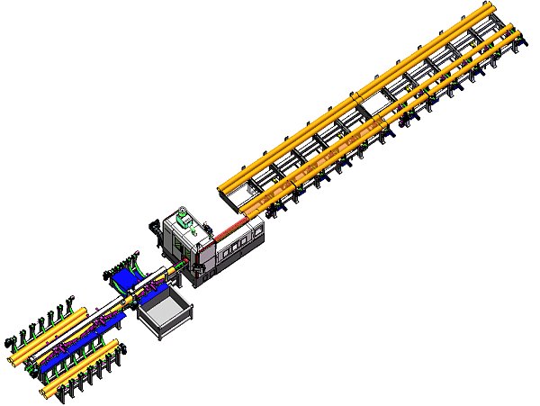 XMK230L-2000 Intelligent Layout and Sawing System for Hydraulic Cylinder Bodies in Engineering Machinery, with Multi-Compartment Automatic Feeding