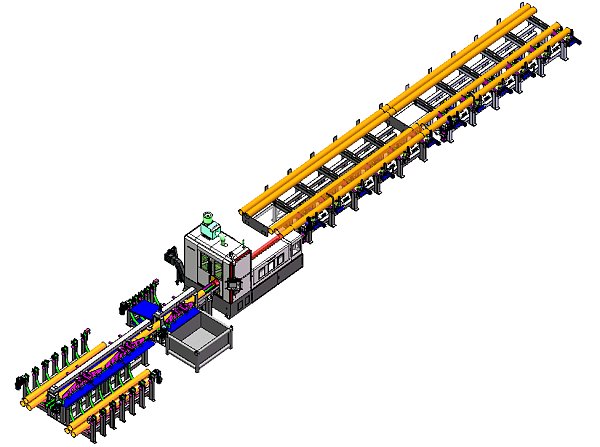 XMK80 Intelligent Furniture T-type Lead Screw Automatic Thread Rolling-Sawing-Turning Production Line (2)
