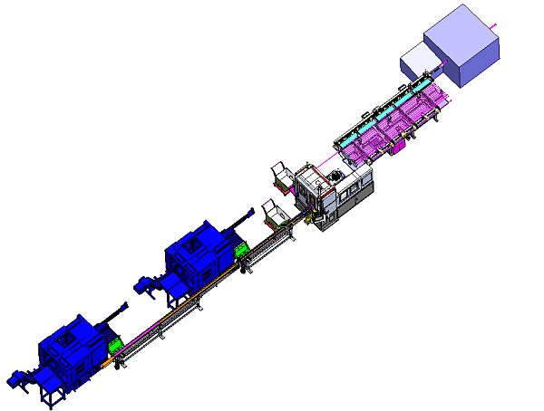 XMK80 Intelligent Furniture T-type Lead Screw Automatic Thread Rolling-Sawing-Turning Production Line