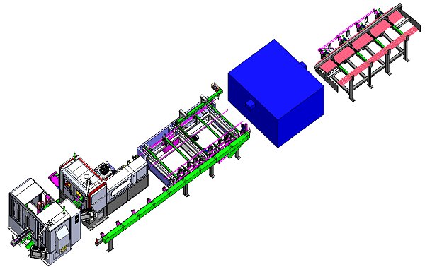 XMK80 New Energy Vehicle Ball Screw Rolling – Discharge – Sampling Inspection – Sawing – Drilling & Chamfering Production Line