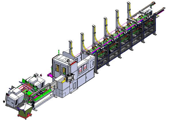 XMK80 Automotive Small Diameter High-Strength Pipe Automatic Feeding - Multi-Piece Sawing - Automatic Deburring