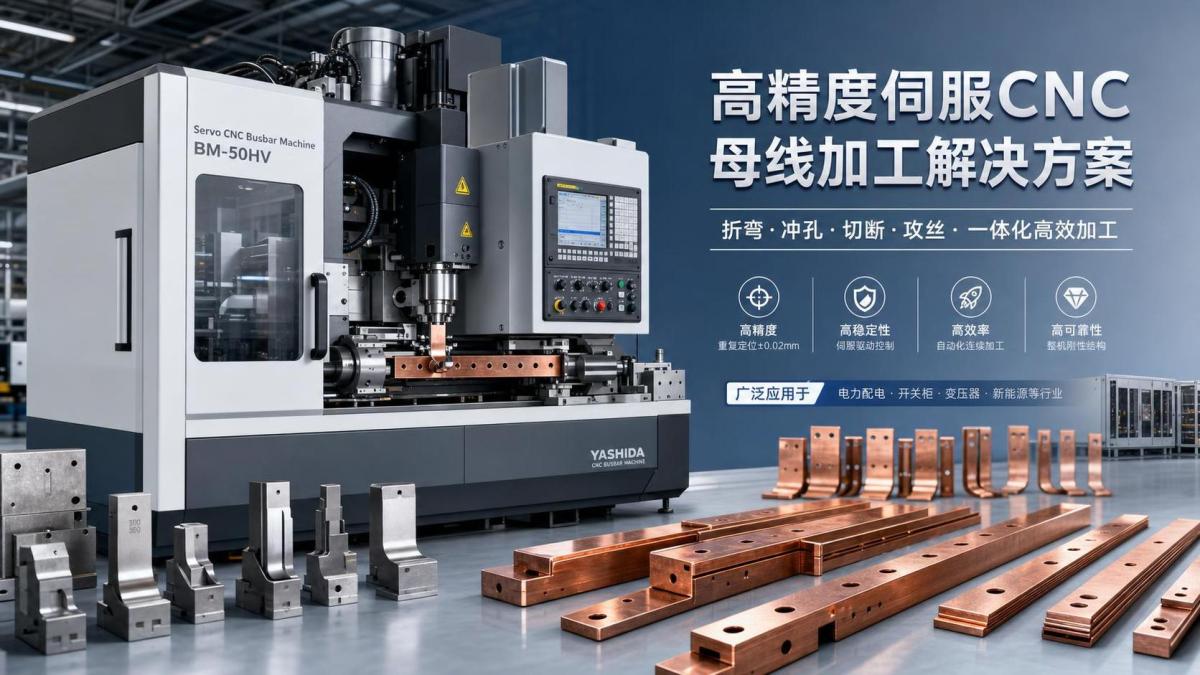 Servo CNC Busbar Machine Demand Trends in Power Distribution Projects Xu hướng nhu cầu máy gia công thanh cái CNC Servo trong các dự án phân phối điện