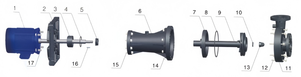 NHCW Wall-mounted pump outside the tank 2