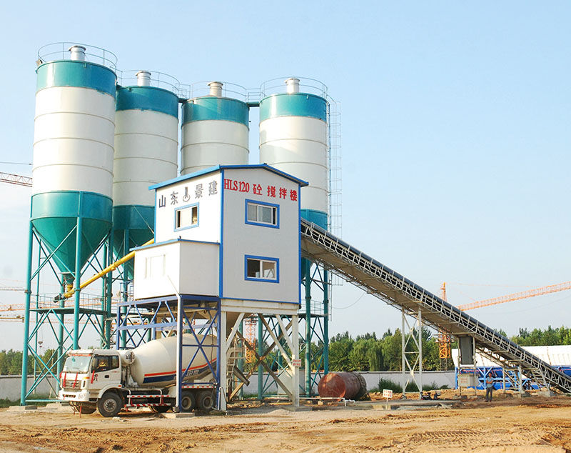 HZS120 Concrete batching plant