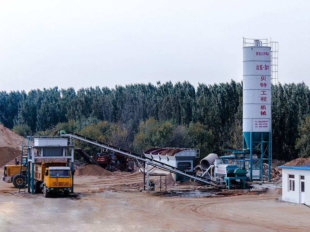 Stabilized soil mixing plant