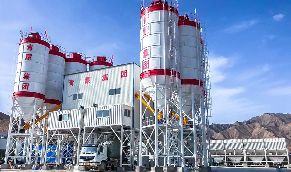 HZS180 concrete batching plant