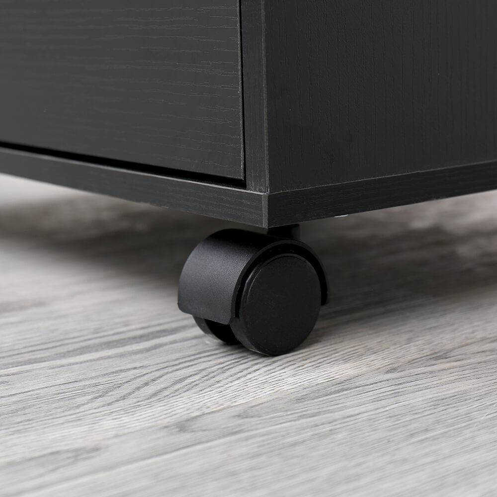 3つの引き出しが付いているモバイルストレージキューブ