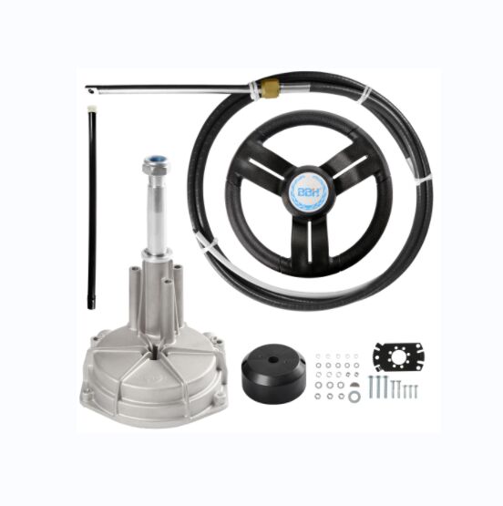 Outboard rotary steering kit turbine steering system