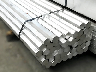 Hexagonal aluminum bar