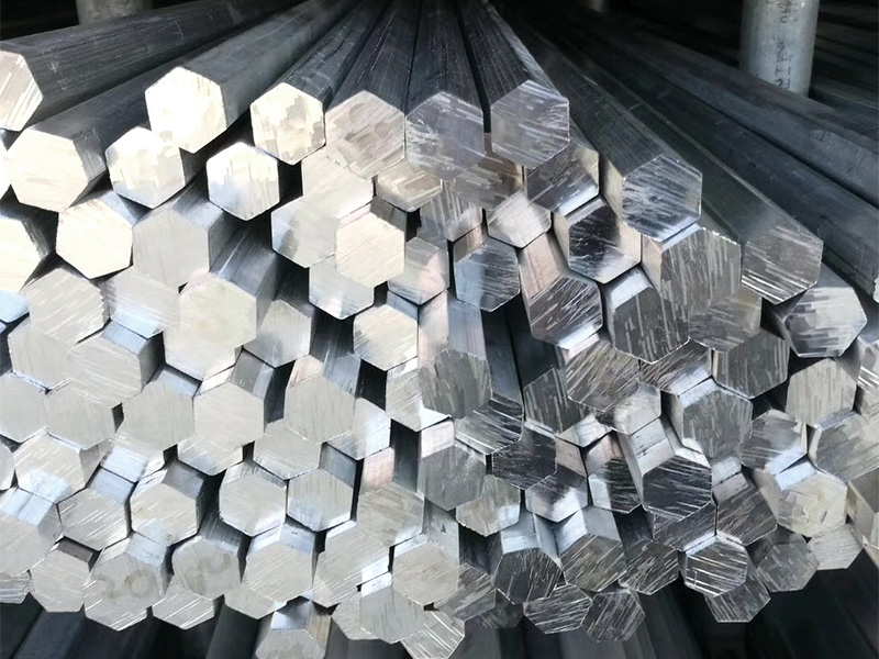 Hexagonal aluminum bar