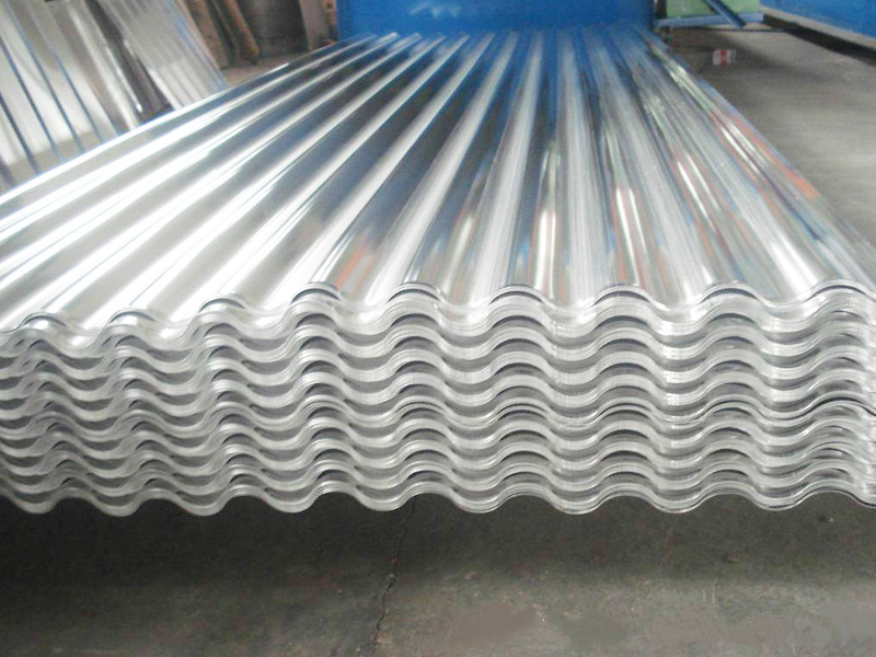 Corrugated aluminum plate