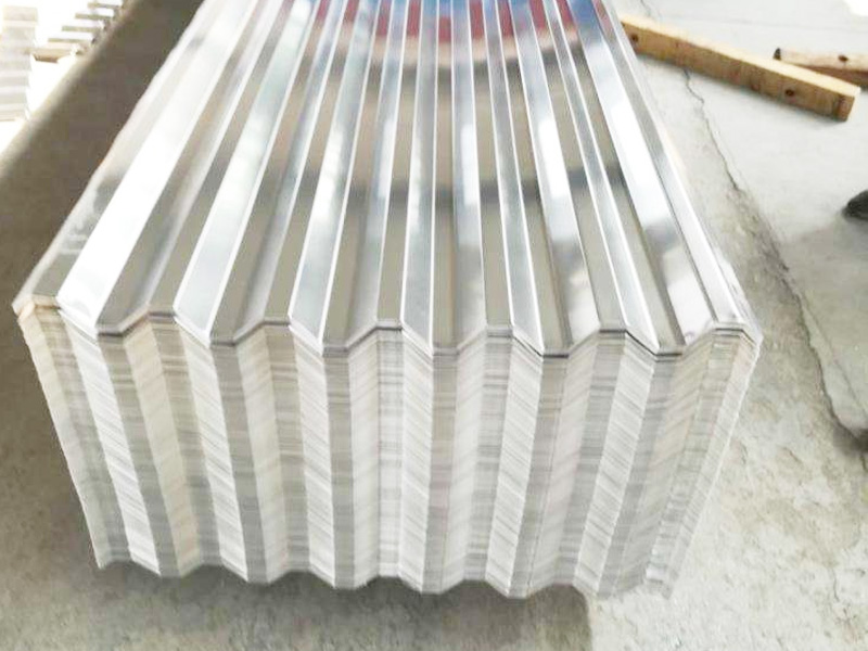 Corrugated aluminum plate