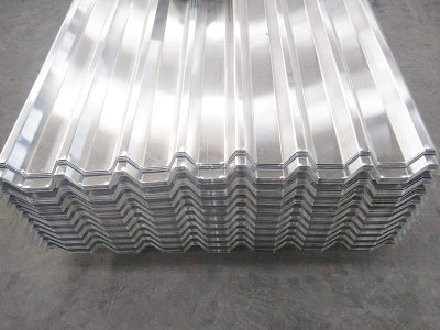 Corrugated aluminum plate