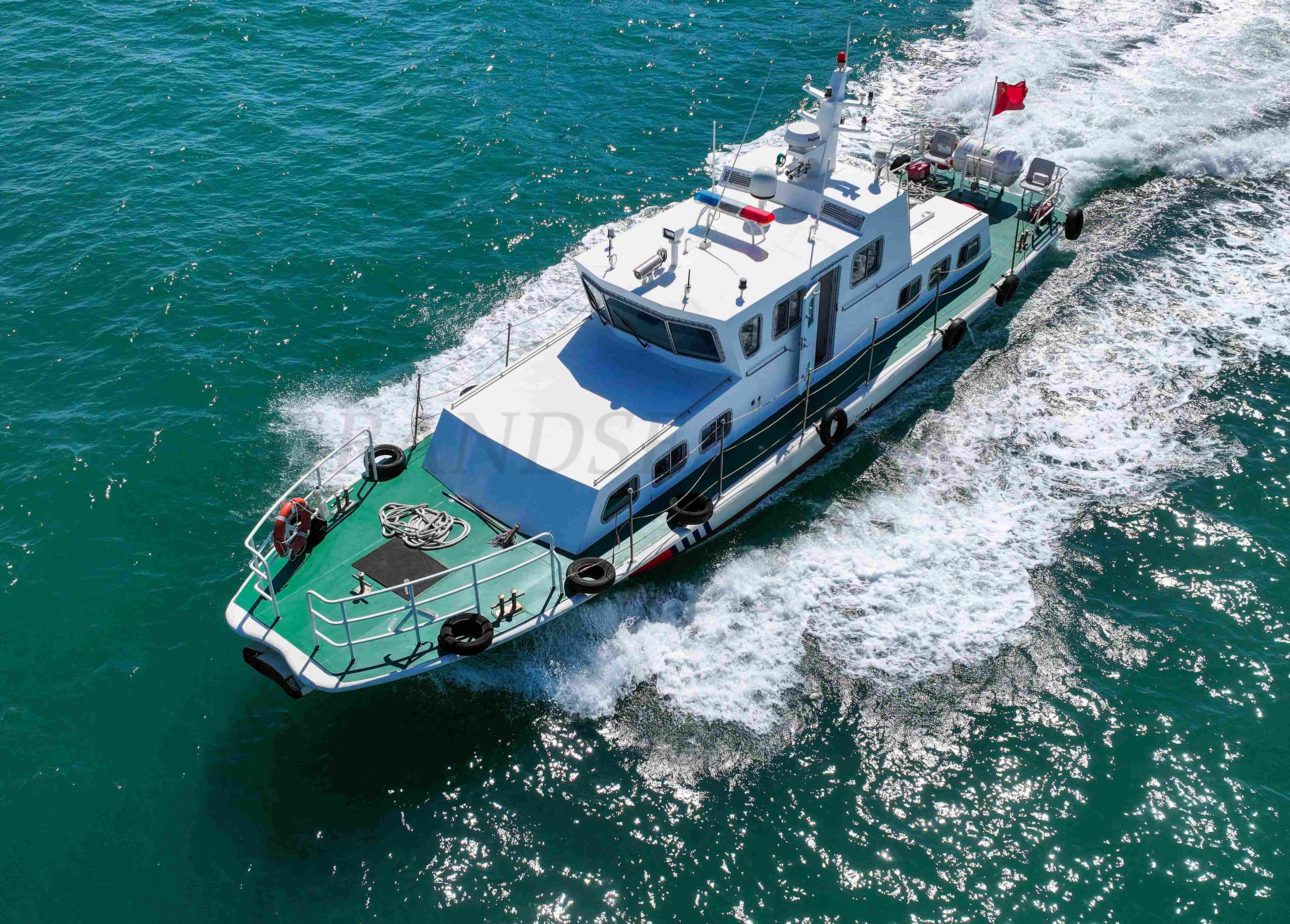 قارب دورية نهري من الألومنيوم Grandsea بطول 21.5 م للبيع، من مصنع قوارب الدورية في الصين