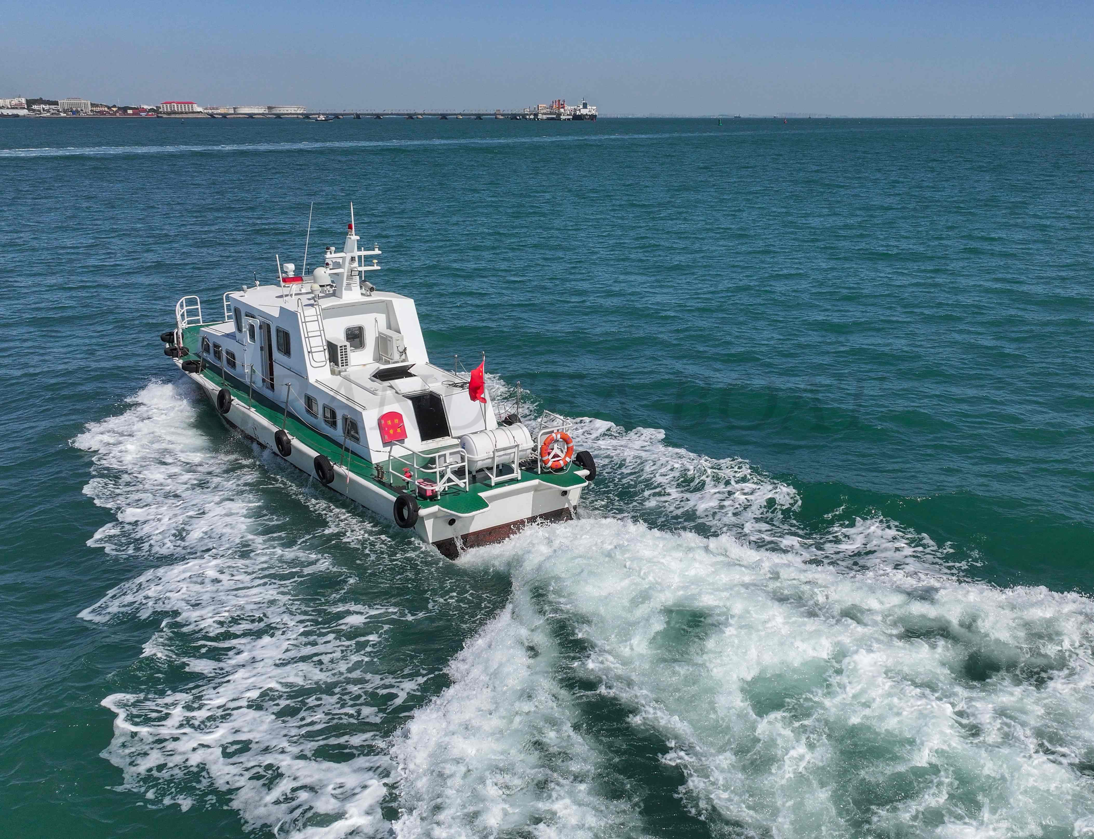 قارب دورية نهري من الألومنيوم Grandsea بطول 21.5 م للبيع، من مصنع قوارب الدورية في الصين
