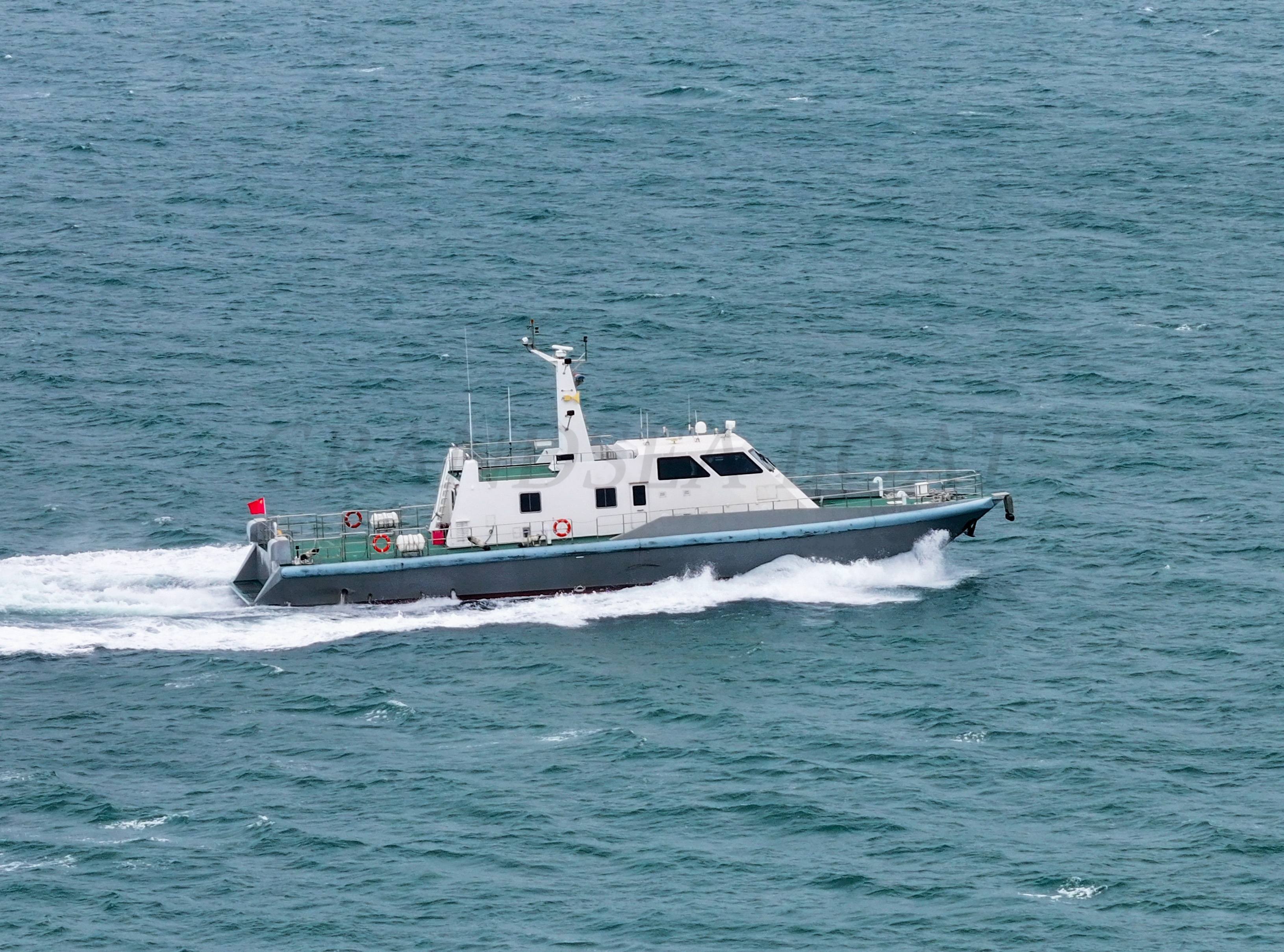 قارب دورية Grandsea بطول 31 مترًا وعالي السرعة من الألياف الزجاجية، قارب لإنفاذ القانون، سفينة دورية من FRP، قارب حكومي للبيع
