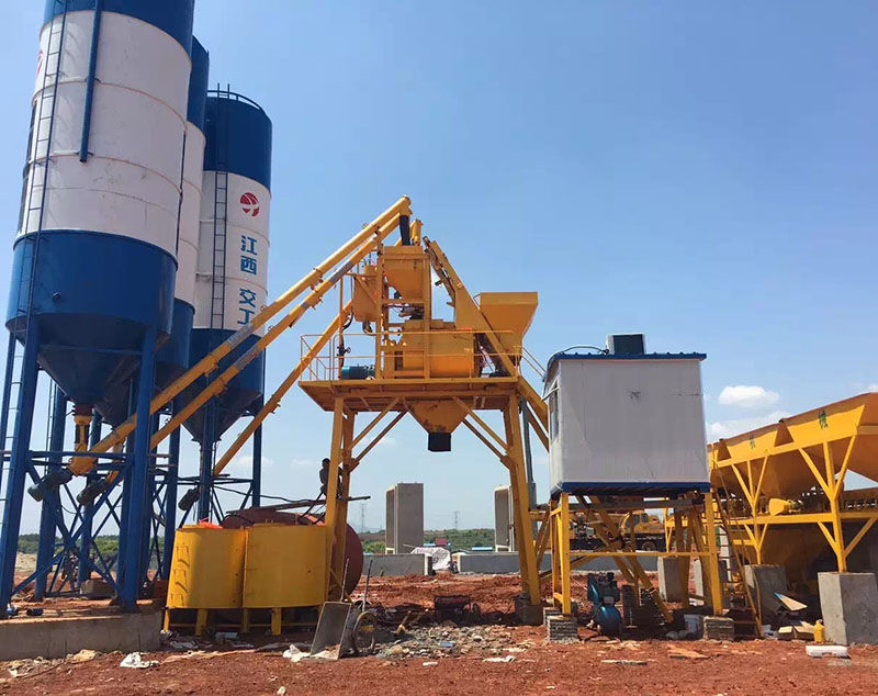 HZS35 โรงงานผสมคอนกรีต