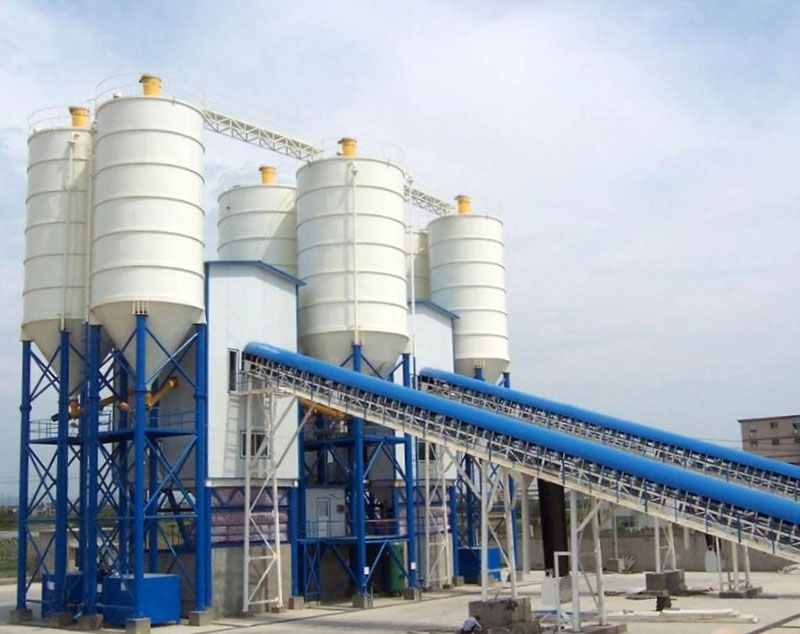 HZS180 โรงงานผสมคอนกรีต