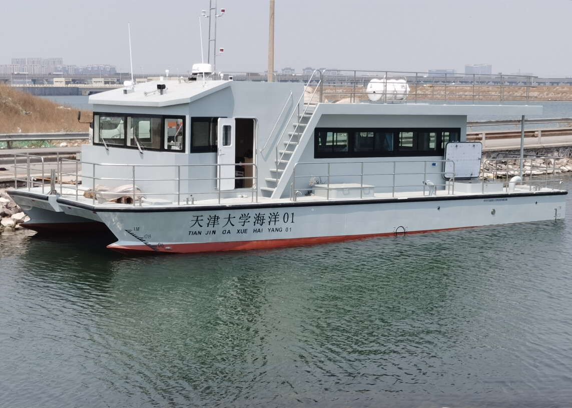 Grandsea 14m Aluminium رخيصة الثمن Catamaran Research Work Boat وسفينة عمل المسح الهيدروغرافي للبيع