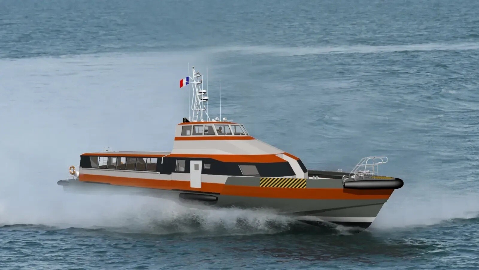 Grandsea Length 24m Aluminum 150seaters Passenger Ferry Boat for sale 