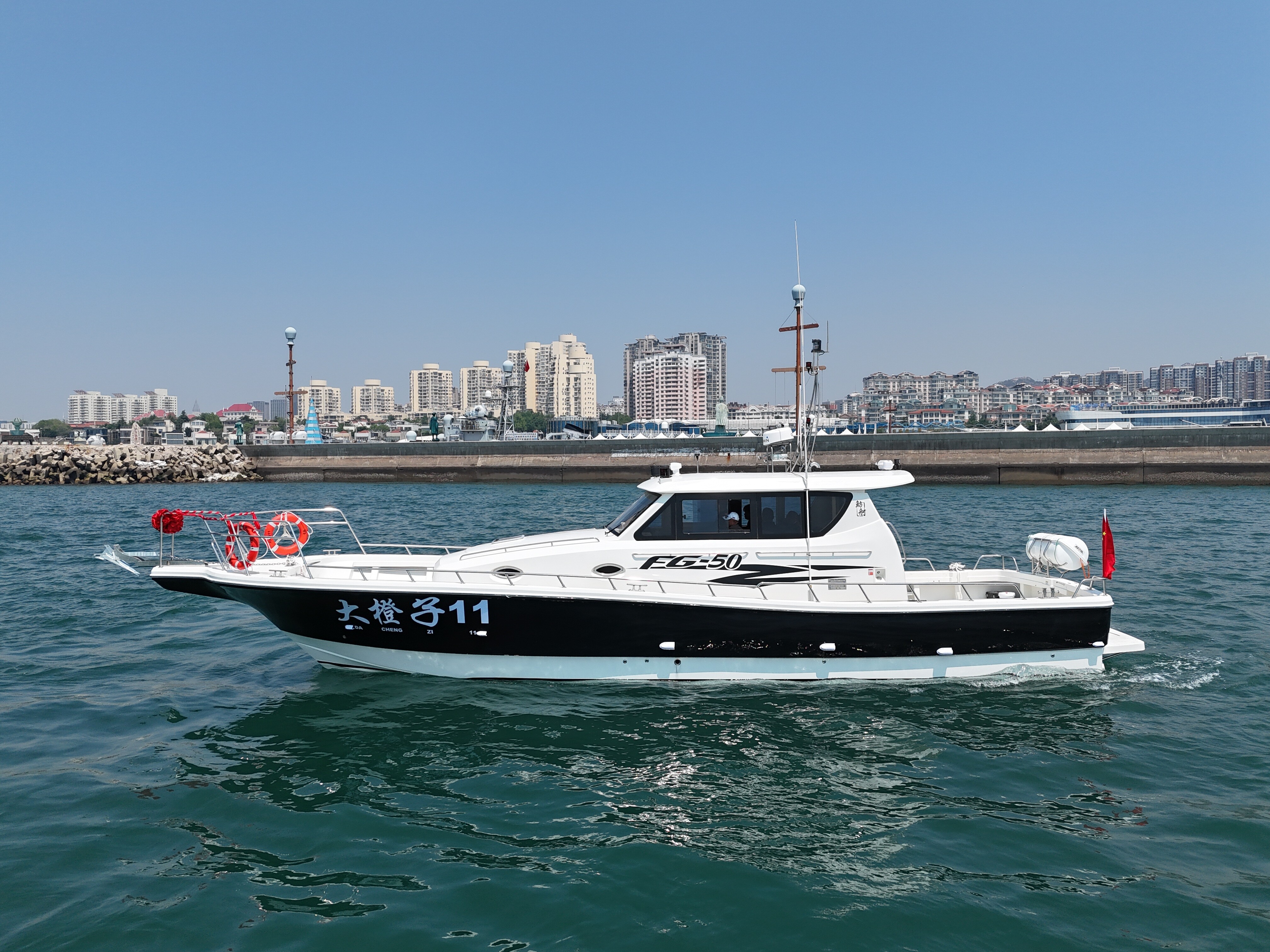 قارب صيد في أعماق البحار من الألياف الزجاجية من طراز Grandsea 48ft Sport Fiberglass للبيع