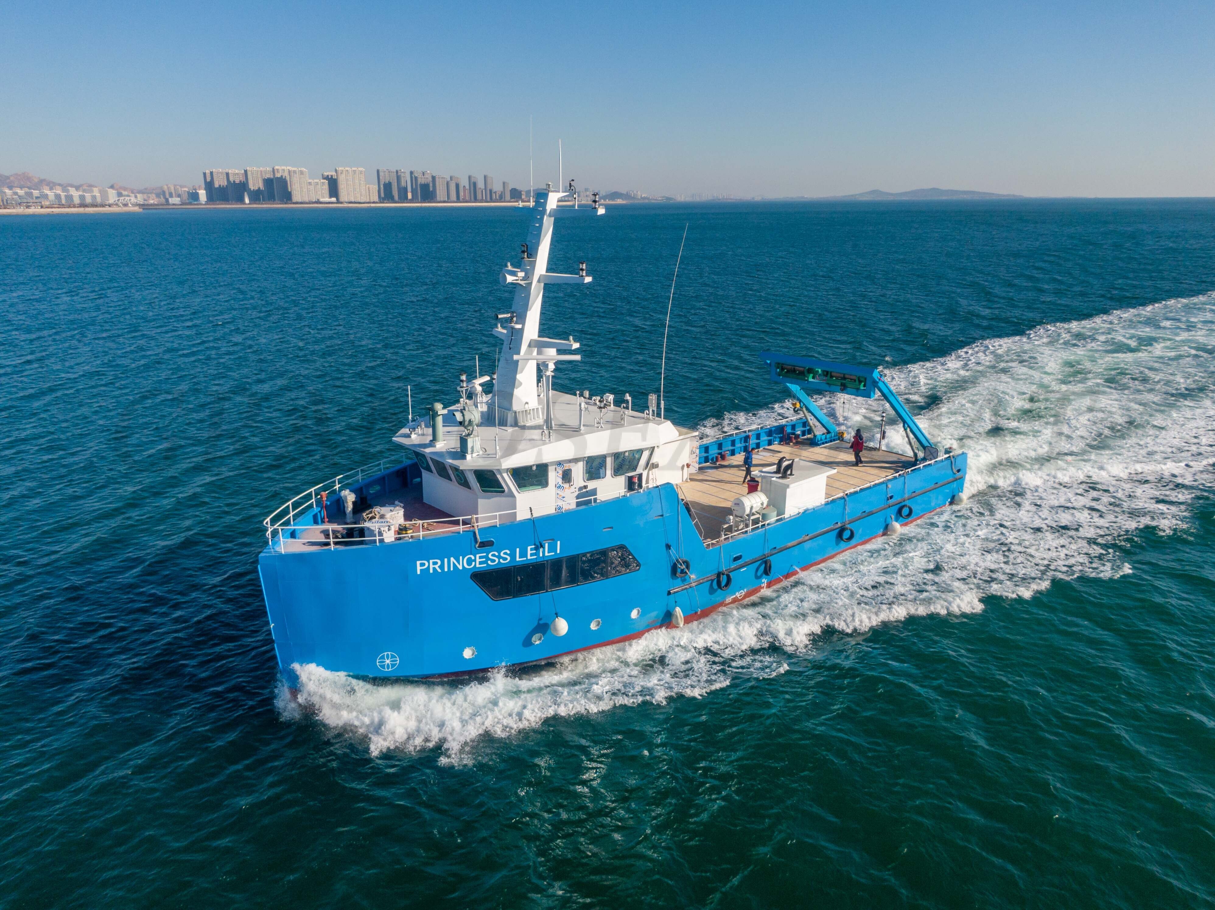 زورق إمداد منصات سفن الخدمات السريعة Grandsea 32m زورق عمل سفينة المرافق السريعة