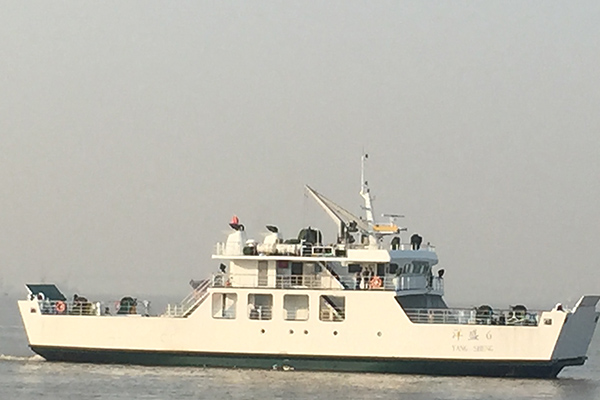 غراندسي 42 م هيكل فولاذي 145pax 145pax سفينة ركاب عبارة ركاب ذات هيكل فولاذي بطول 42 م سفينة نقل بضائع مزدوجة الطرف للبيع