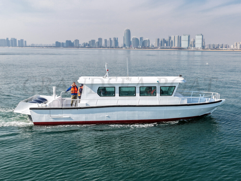 زورق دورية مدرعة للشرطة مدرعة عالية السرعة من ألياف الكربون من غراندسي 12 م عسكرية مضادة للرصاص للبيع