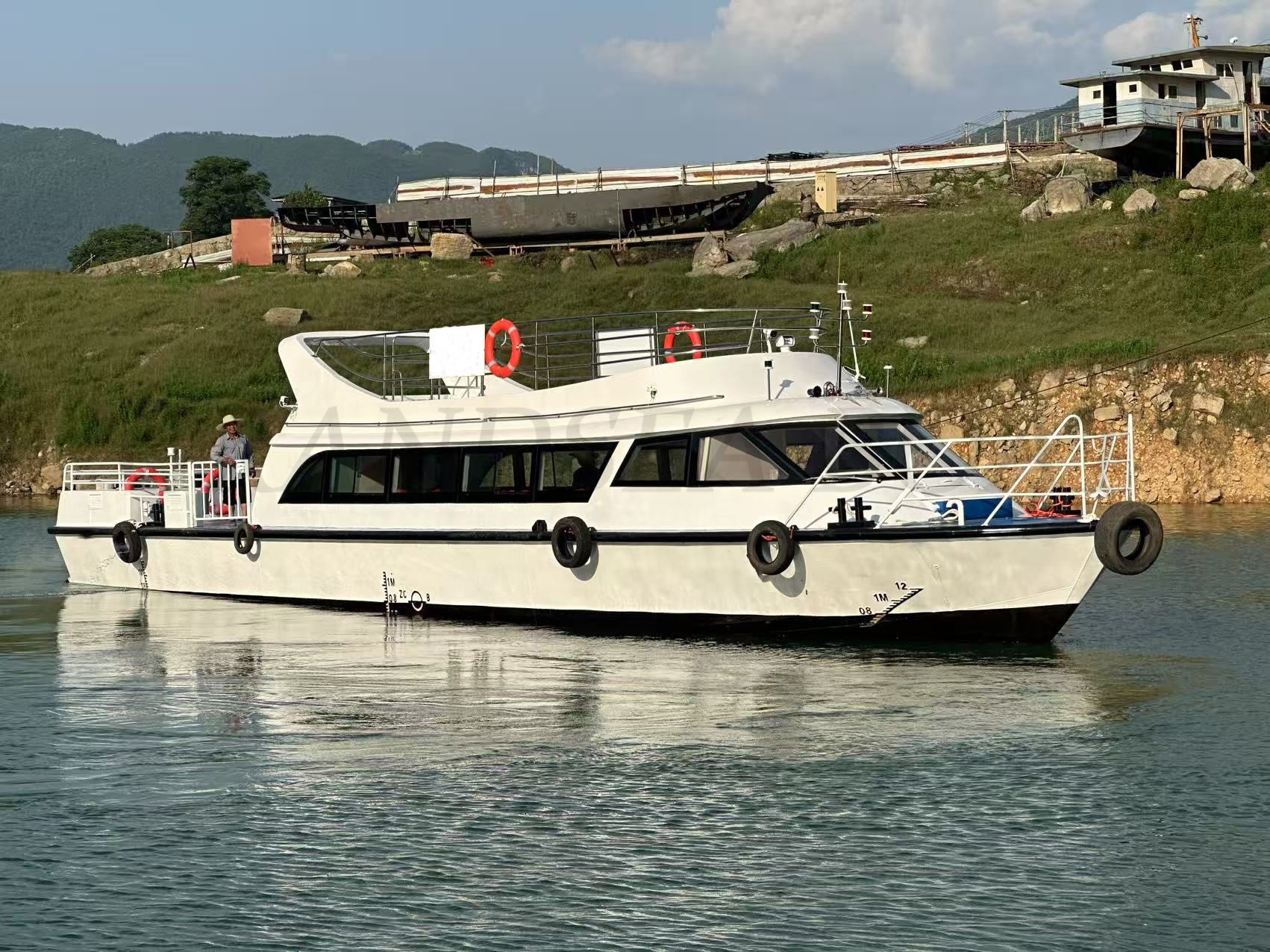 جراندسي 18.8م/65قدم قارب ألومنيوم لـ50 راكب لقوارب البحيرات