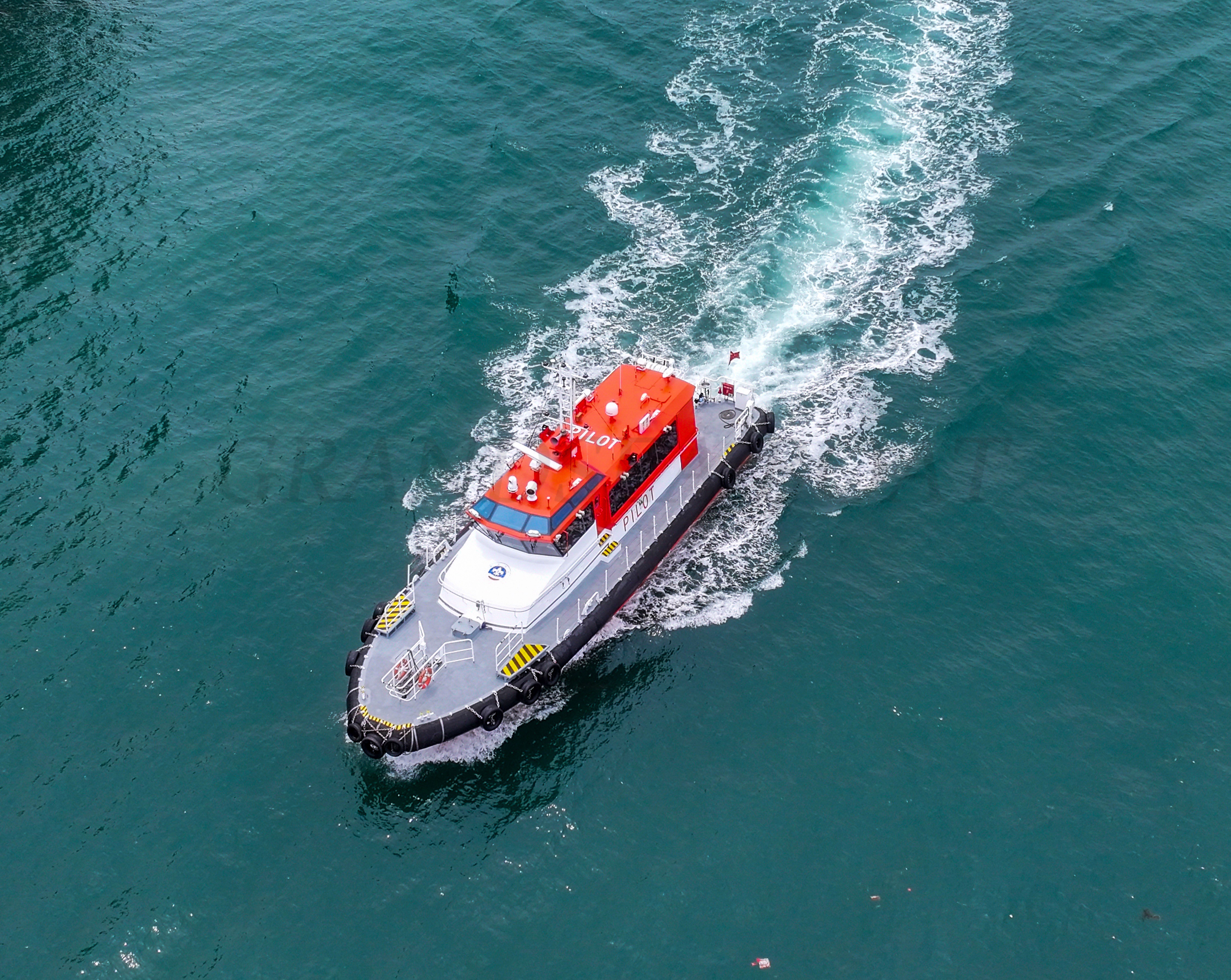 Grandsea قارب إرشاد من الألومنيوم بطول 21.9m سفينة دورية للبيع للاستخدام في البحار الهائجة